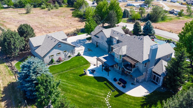 Aerial estate view