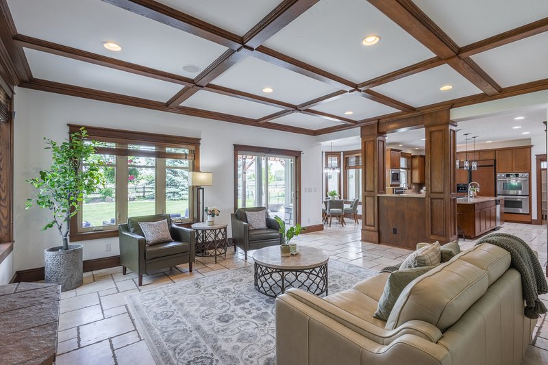 Great room fireplace
